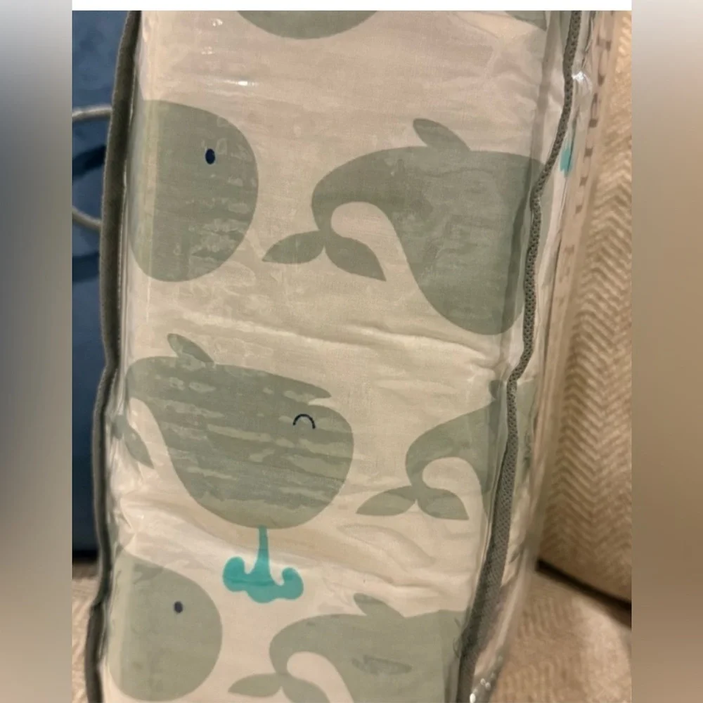 PAM GRACE Whale Baby 6 piece crib Set NIP